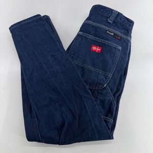 Dickies FR CAT 2 Jeans MENS Flame Resistant Dark Wash Cotton Denim SIZE 32 x 37
